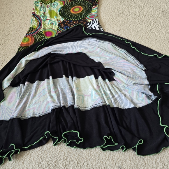 Vintage Joseph Ribkoff Abstract Print Sleeveless Dress Size 2 XS Small - Picture 5 of 10